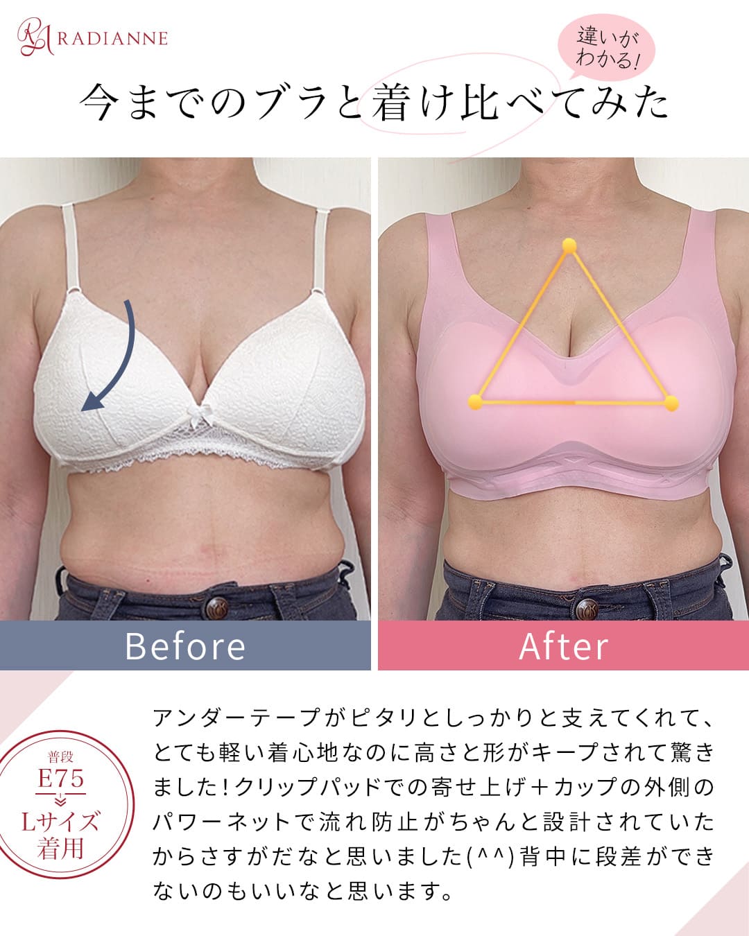 すっぴんブラ シアースキン 極薄クール | ラディアンヌ 公式サイト