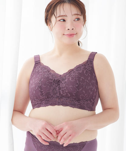 クラッシィワイヤレスブラ ボタニカルレース