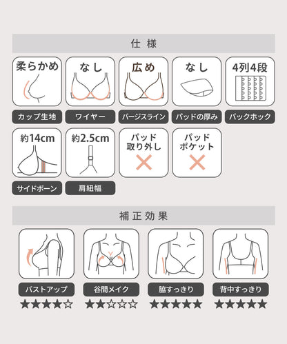 クラッシィワイヤレスブラ ボタニカルレース