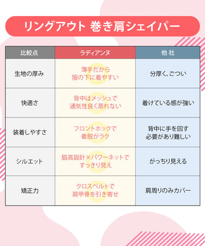 リングアウト 巻き肩シェイパー