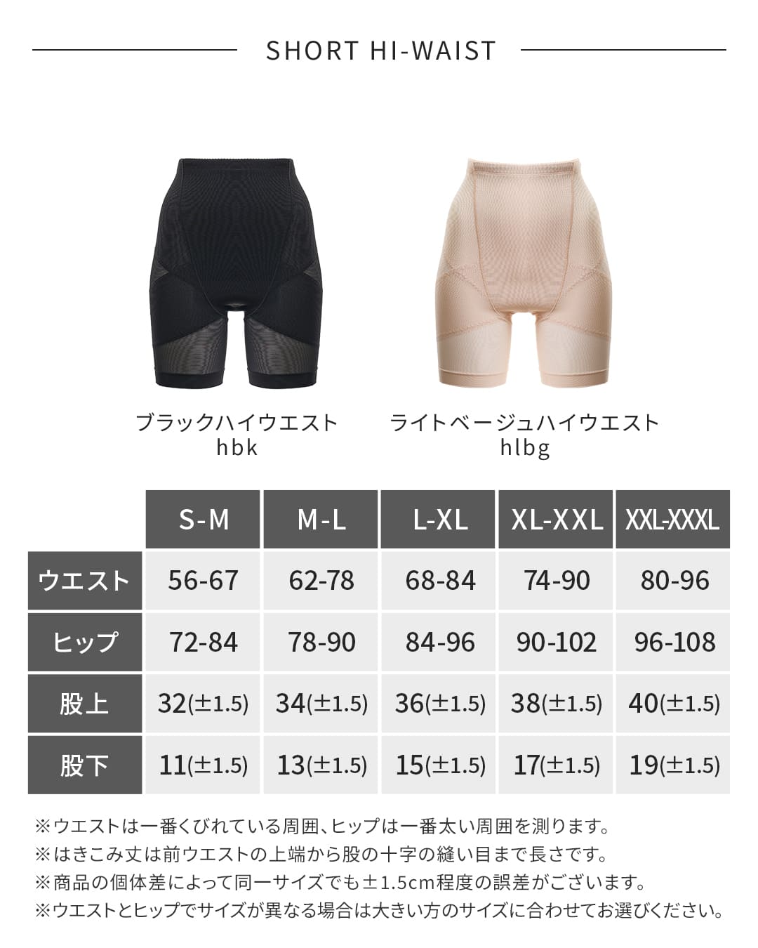 リングアウト骨盤ショートガードル 2枚セット