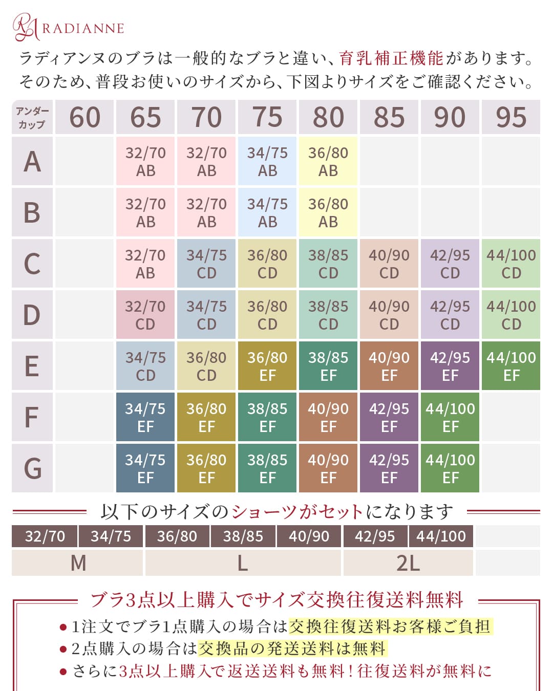 
                  
                    脇肉カップインブラ ブラ&ショーツセット'
                  
                