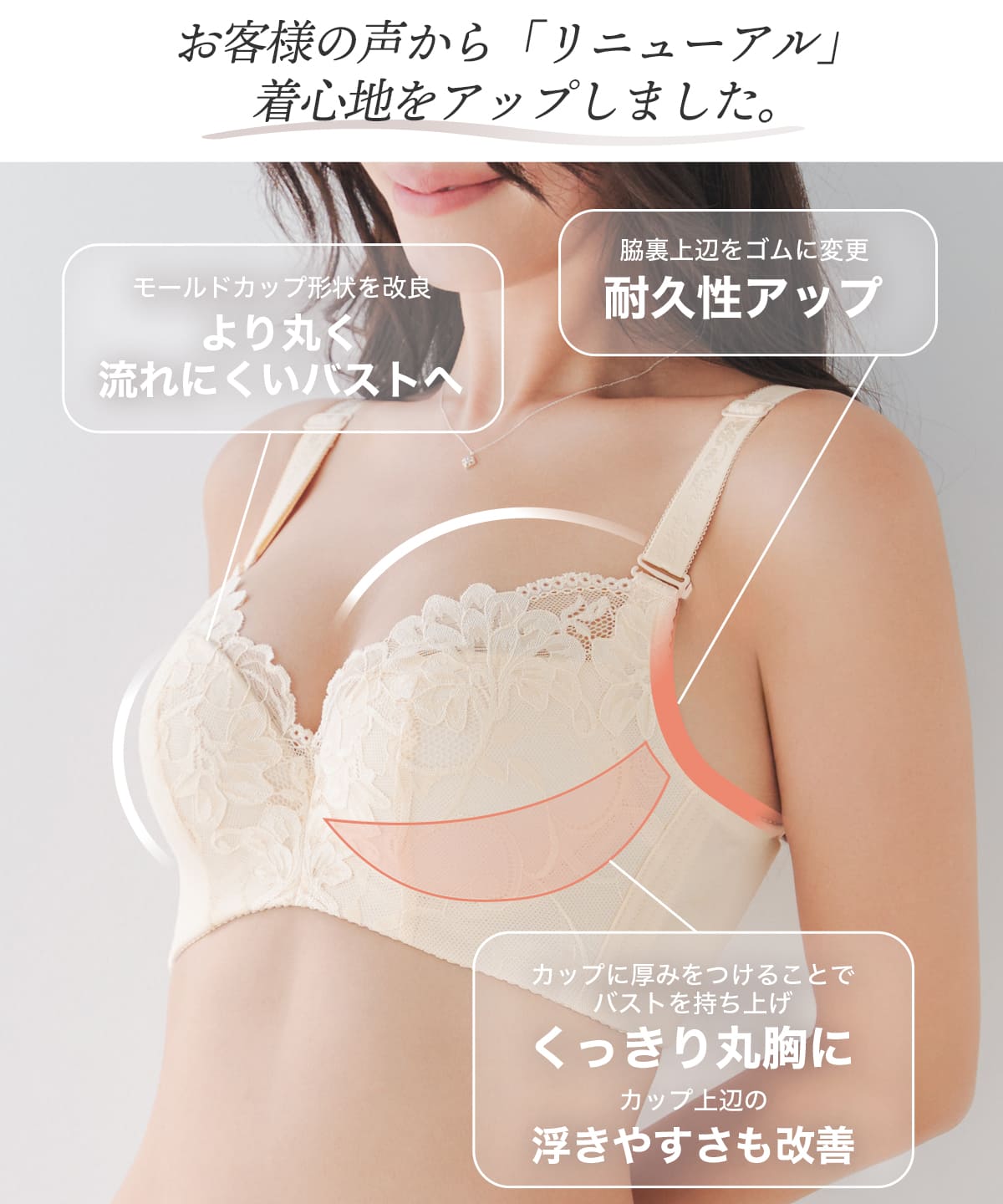 リフトアップロータスフラワー ブラ&ショーツセット'