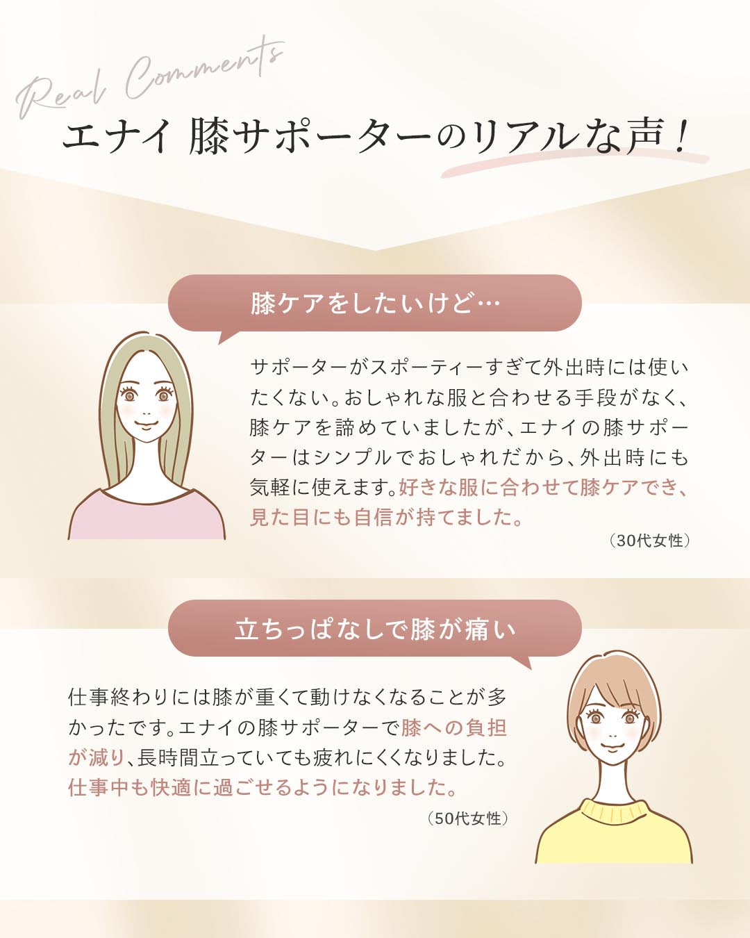 エナイ　膝サポーター